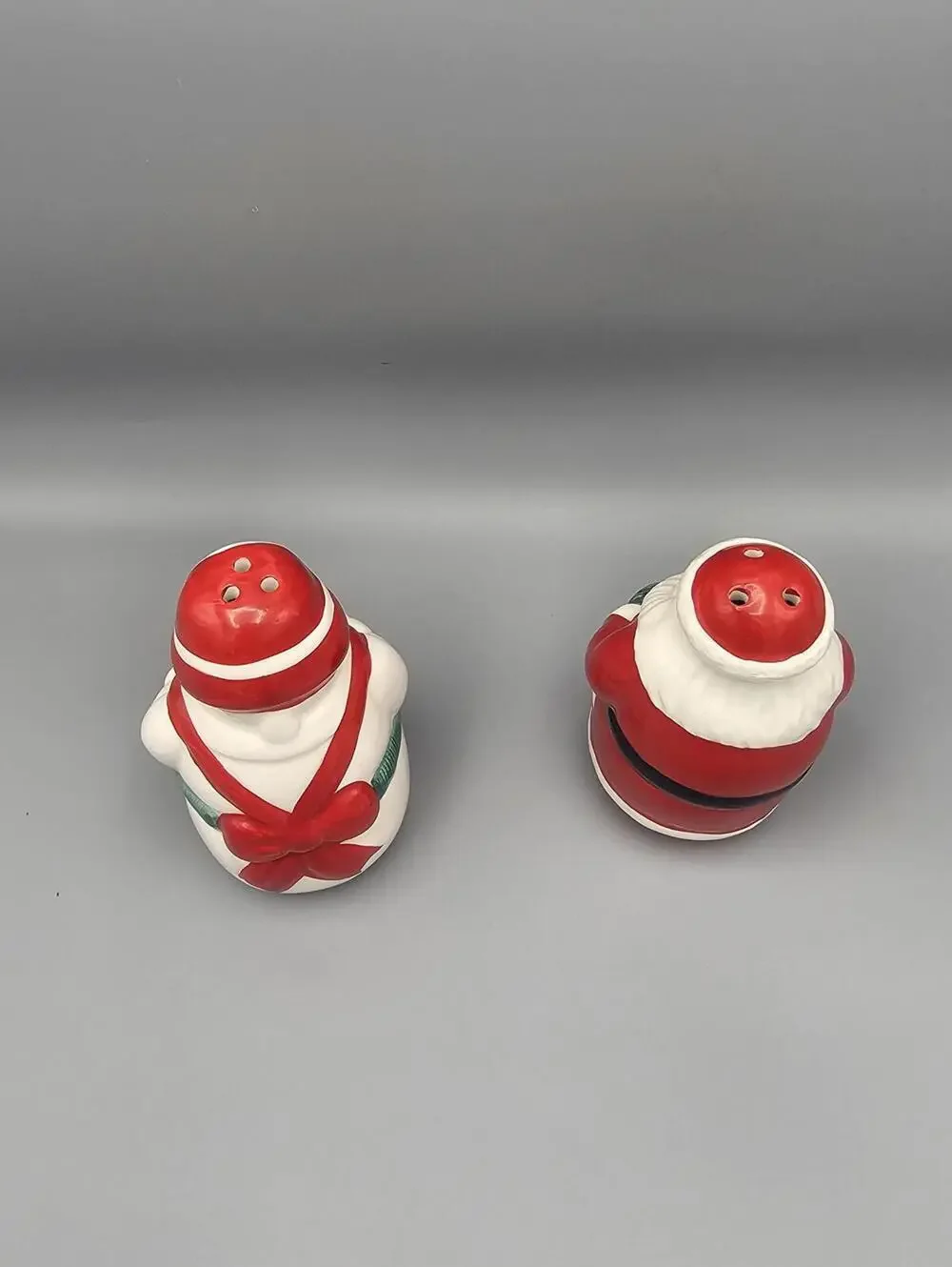 Ceramic Santa and Mrs. Claus Salt and Pepper Shakers